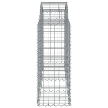Coșuri gabion arcuite 11 buc, 200x50x100/120cm, fier galvanizat - Img 6