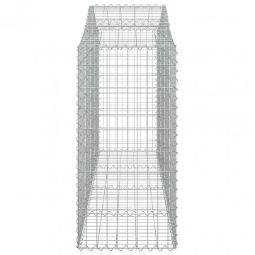 Coșuri gabion arcuite 2 buc, 200x50x120/140 cm, fier galvanizat - Img 6