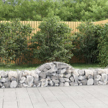 Coșuri gabion arcuite 2 buc, 200x50x40/60 cm, fier galvanizat - Img 1