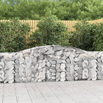 Coșuri gabion arcuite 2 buc, 400x30x80/100 cm, fier galvanizat - Img 1