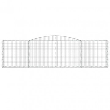 Coșuri gabion arcuite 3 buc, 400x30x100/120 cm fier galvanizat - Img 4