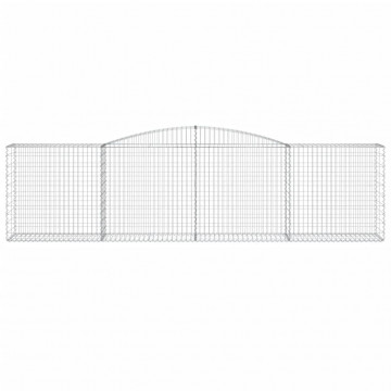 Coșuri gabion arcuite 3 buc, 400x50x100/120 cm fier galvanizat - Img 4
