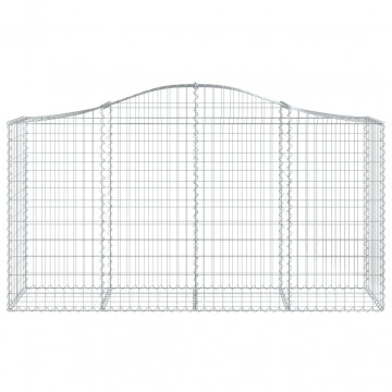Coșuri gabion arcuite 5 buc, 200x50x100/120 cm fier galvanizat - Img 4