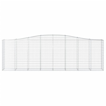 Coșuri gabion arcuite 5 buc, 400x50x120/140 cm, fier galvanizat - Img 4