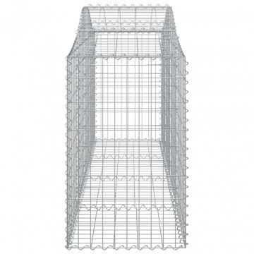 Coșuri gabion arcuite 9 buc, 200x50x80/100 cm, fier galvanizat - Img 6