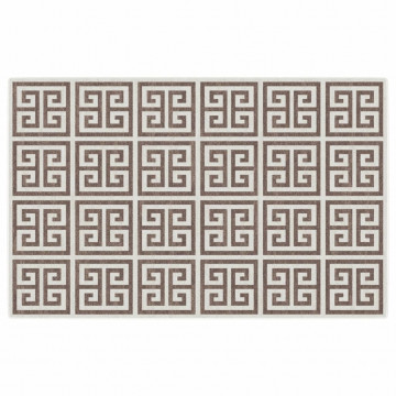 Covor cu fire scurte, multicolor, 190x300 cm, anti-alunecare - Img 2