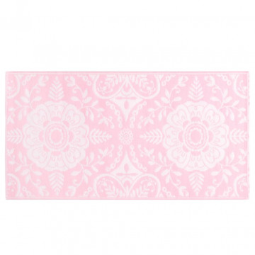 Covor de exterior, roz, 120x180 cm, PP - Img 3