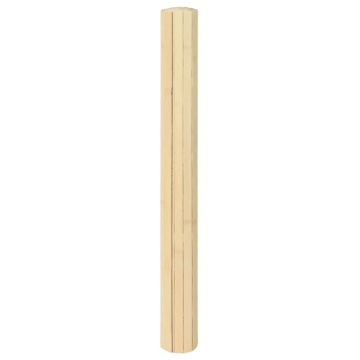 Covor dreptunghiular, natural deschis, 70x200 cm, bambus - Img 3