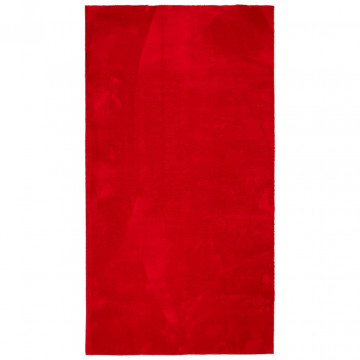 Covor HUARTE, fir scurt, moale și lavabil, roșu, 60x110 cm - Img 2