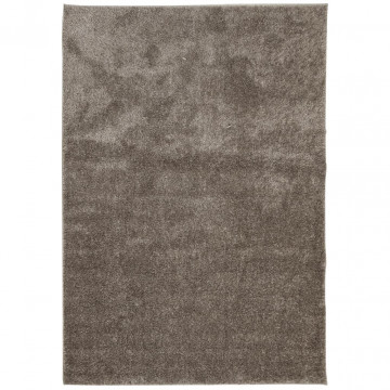 Covor ISTAN, cu fire înalte, aspect lucios, gri, 160x230 cm - Img 2