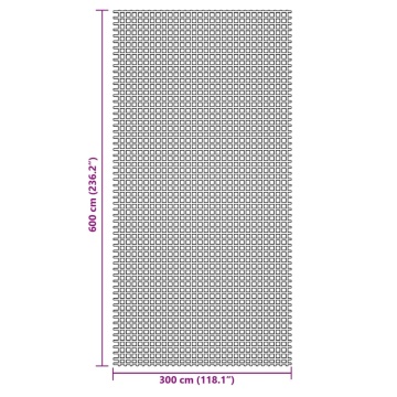 Covor pentru cort, antracit, 6x3 m - Img 6