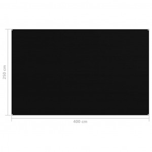 Covor pentru cort, negru, 250x400 cm - Img 4
