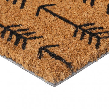 Covoraș de ușă, natural, 45x75 cm, fibre de cocos - Img 3