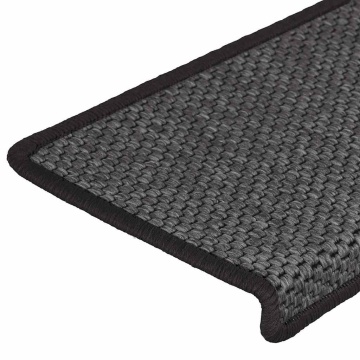 Covorașe autoadezive scări 30 buc antracit 65x21x4 aspect sisal - Img 6