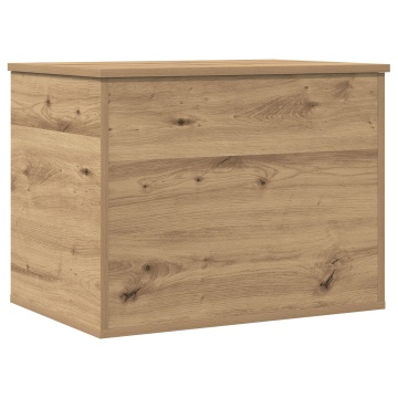 Cufăr de depozitare cu capac Stejar artisan 60x42x46 cm Lemn prelucrat - Img 2