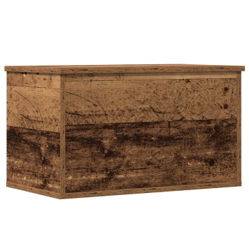 Cufăr de depozitare din lemn vechi 60x35x35 cm din lemn de inginerie - Img 2