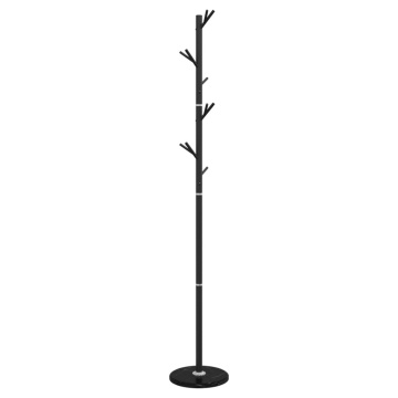 Cuier de haine, negru, 175 cm, fier vopsit electrostatic - Img 2