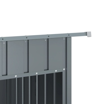 Cușcă câine cu acoperiș antracit 153x91x110 cm oțel galvanizat - Img 6