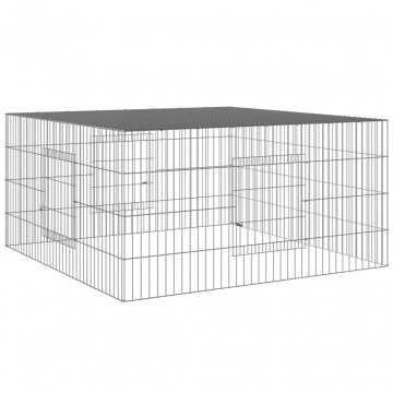 Cușcă pentru iepuri, 110x110x55 cm, fier galvanizat - Img 2