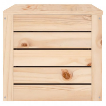 Cutie de depozitare, 89x36,5x33 cm, lemn masiv de pin - Img 6