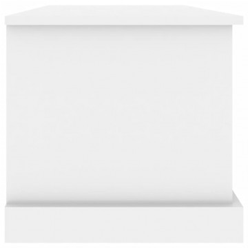 Cutie de depozitare, alb extralucios 70x40x38 cm lemn prelucrat - Img 6