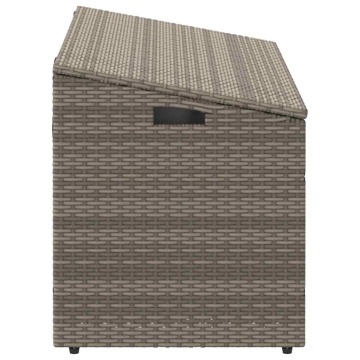 Cutie de depozitare de grădină gri 110x50x58 cm polirattan - Img 8