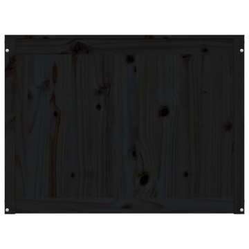 Cutie de rufe, negru, 88,5x44x66 cm, lemn masiv de pin - Img 5