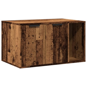 Cutie litieră pisici lemn vechi 80x50x45 cm lemn prelucrat - Img 2