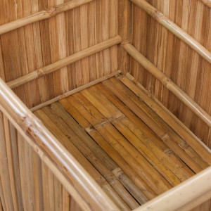 Cutii de depozitare 3 buc, bambus - Img 2