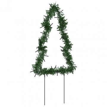 Decor brad cu lumini de Crăciun cu țăruși 3 buc. 50 LED 30 cm - Img 7
