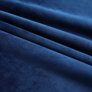 Draperie opacă, albastru închis, 290x245cm, catifea, cu cârlige - Img 3