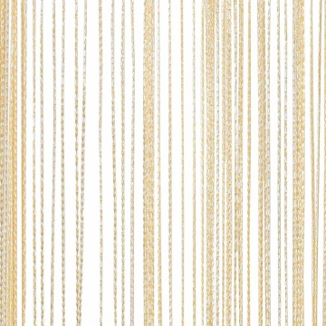 Draperii cu franjuri, 2 buc., 140 x 250 cm, crem - Img 6