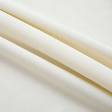 Draperii opace, 2 buc., crem, 140x245 cm, catifea, cu cârlige - Img 3