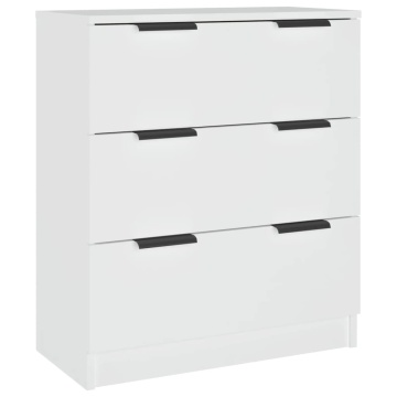 Dulap, alb, 60x30x70 cm, lemn prelucrat - Img 2