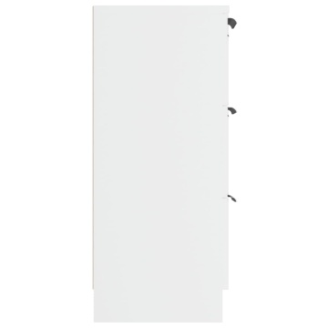 Dulap, alb, 60x30x70 cm, lemn prelucrat - Img 5