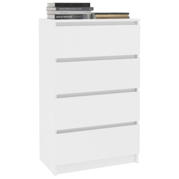 Dulap, alb, 60x35x98,5 cm, lemn compozit - Img 3