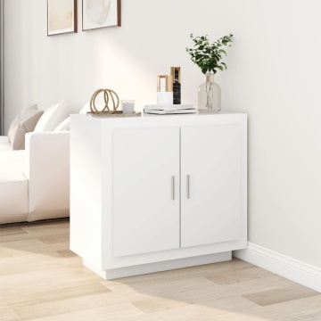 Dulap, alb, 80x40x75 cm, lemn prelucrat - Img 1