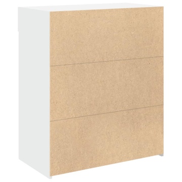 Dulap, alb, 80x42,5x93 cm, lemn prelucrat - Img 5