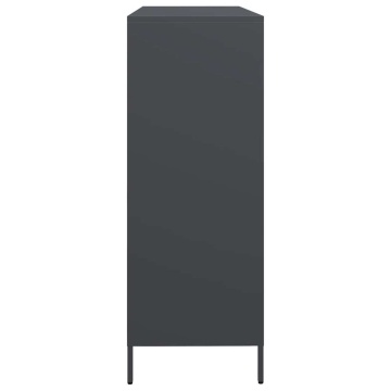 Dulap, antracit, 135x39x103,5 cm, oțel laminat la rece - Img 5