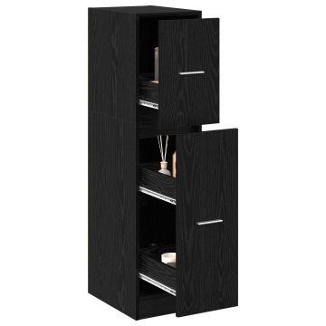 Dulap apotecă Stejar negru 30x41x118 cm Lemn prelucrat - Img 3