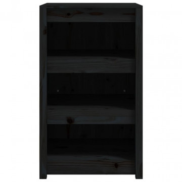 Dulap bucătărie de exterior negru, 55x55x92 cm, lemn masiv pin - Img 4