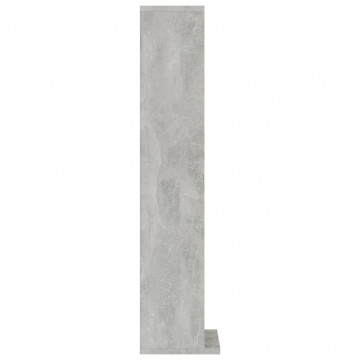 Dulap CD-uri, gri beton, 21x20x88 cm, lemn compozit - Img 6