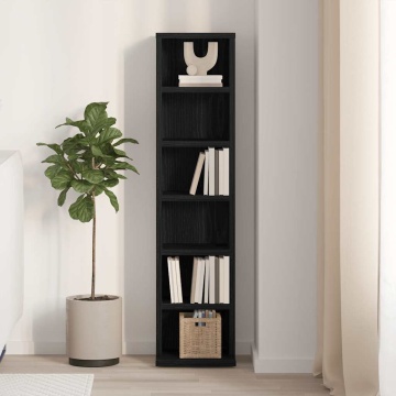 Dulap CD-uri Stejar negru 21x20x88 cm Lemn prelucrat - Img 3
