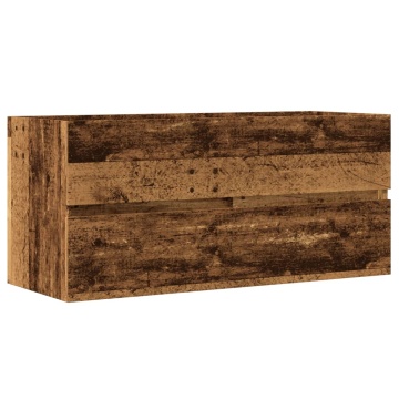 Dulap chiuvetă, lemn vechi, 100x38,5x45 cm, lemn prelucrat - Img 2