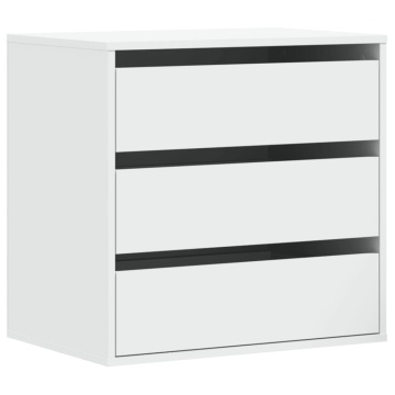 Dulap colț cu sertare alb 60x41x58 cm lemn prelucrat - Img 2