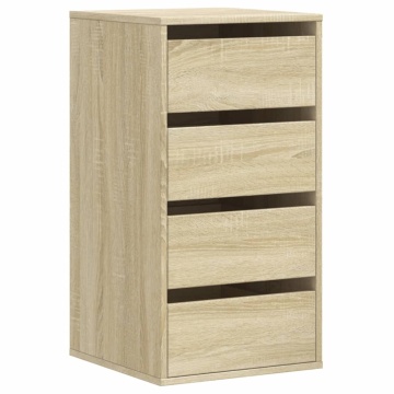 Dulap colț cu sertare stejar sonoma 40x41x76 cm lemn prelucrat - Img 2