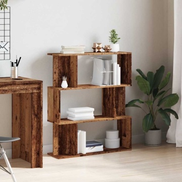 Dulap cu cărți din lemn vechi 80x24x96 cm lemn prelucrat - Img 3