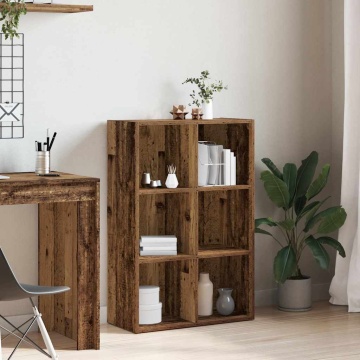 Dulap cu cărți/Dulfrag lemn vechi 66x30x98 cm lemn prelucrat - Img 3