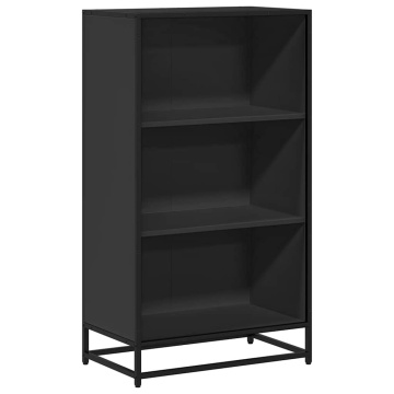 Dulap cu cărți negru 60x35x107,5 cm lemn prelucrat - Img 2