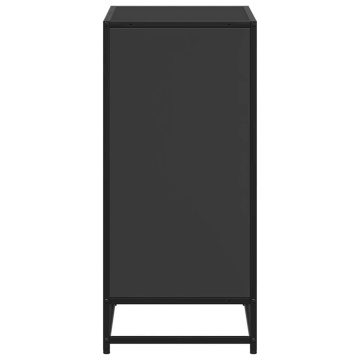 Dulap cu cărți negru 60x35x76 cm lemn prelucrat - Img 8